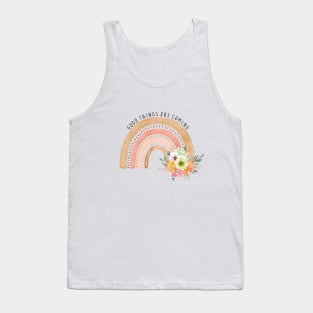 Good things are coming, Boho rainbow Tank Top